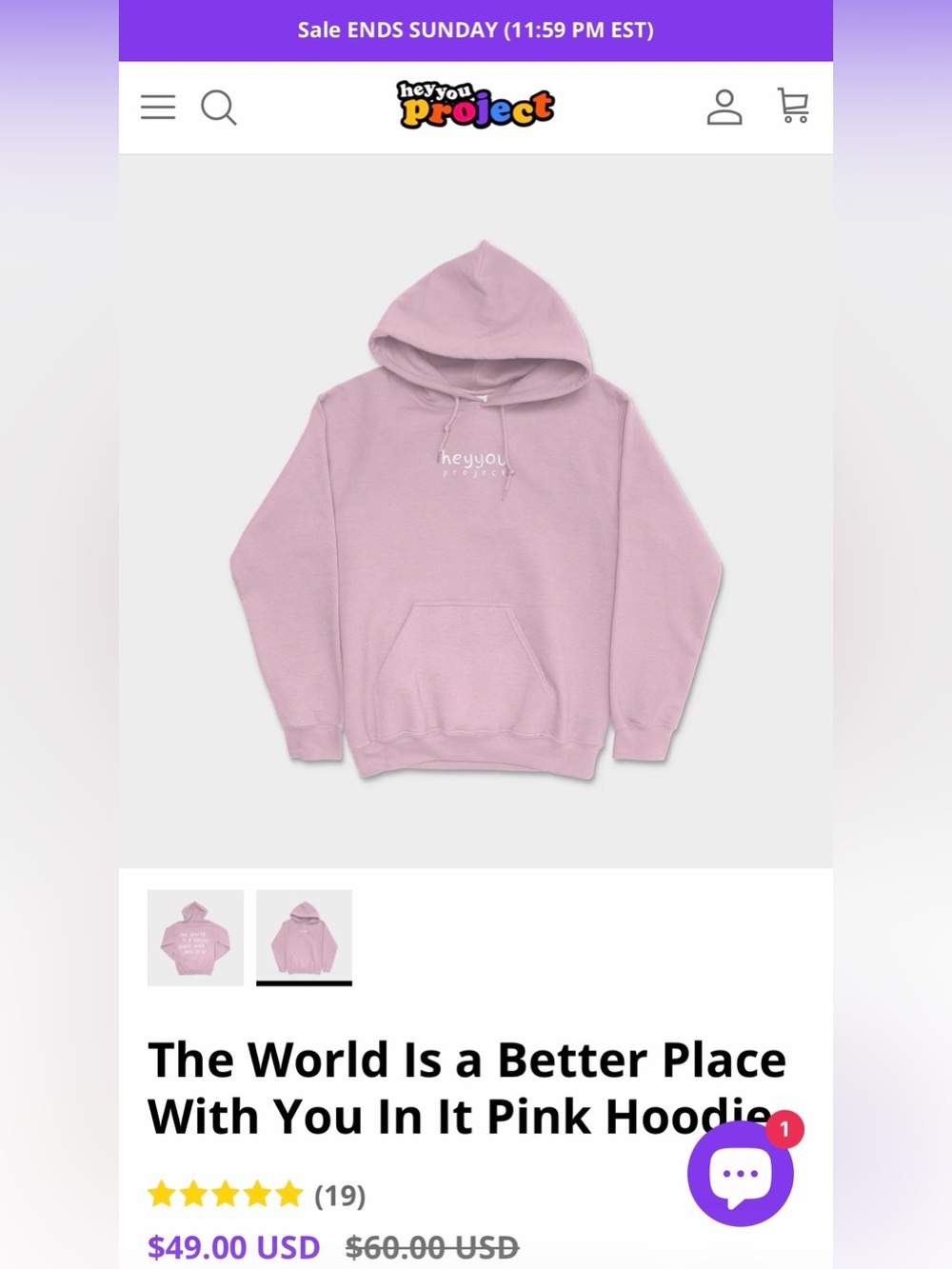 Hey You Project Hoodie